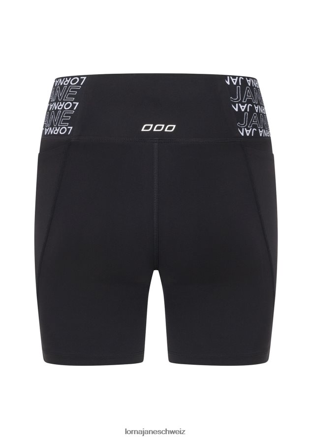 Bekleidung 202X275 Frauen Schwarz Lorna Jane Hochwertige Handy-Pocket-Bike-Shorts