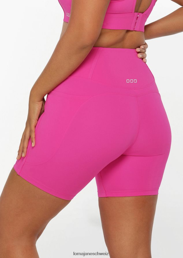 Bekleidung 202X305 Frauen leuchtend rosa Lorna Jane Support No Ride recycelte Fahrradshorts