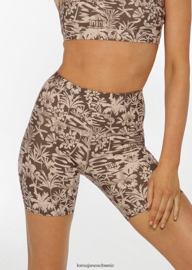 Bekleidung 202X315 Frauen staubiger Palmenabdruck Lorna Jane Dusty Palm Fahrradshorts