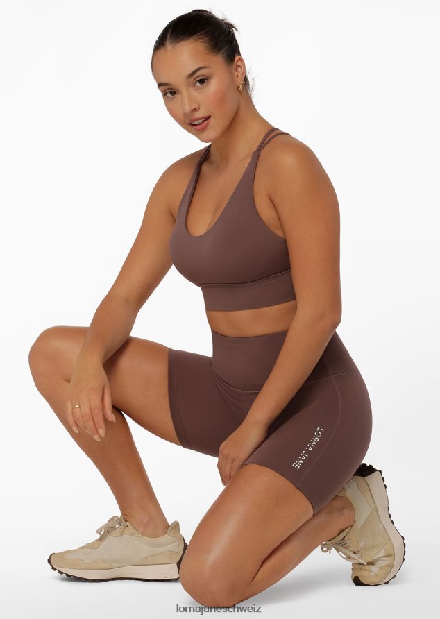 Bekleidung 202X398 Frauen Stein Lorna Jane Lotus No Chafe 16cm Fahrradshorts