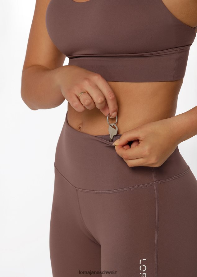 Bekleidung 202X401 Frauen Stein Lorna Jane Lotus No Chafe 7cm Fahrradshorts