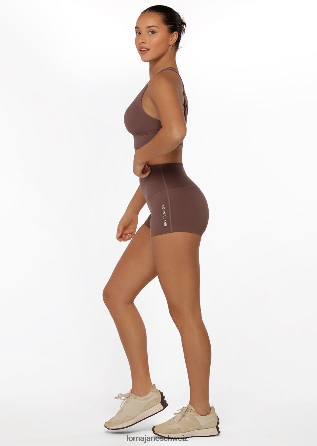 Bekleidung 202X401 Frauen Stein Lorna Jane Lotus No Chafe 7cm Fahrradshorts