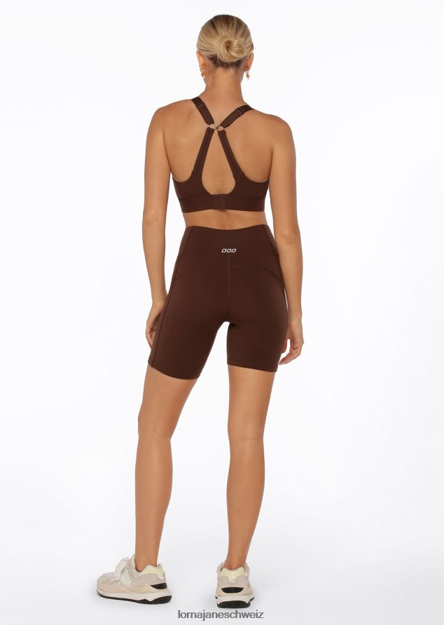 Bekleidung 202X449 Frauen Espresso Lorna Jane Amy Tech Bike Short mit Handytasche