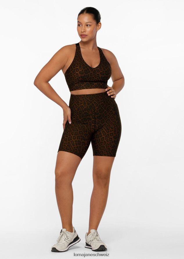 Bekleidung 202X450 Frauen Geparddruck Lorna Jane Amy Tech Bike Short mit Handytasche