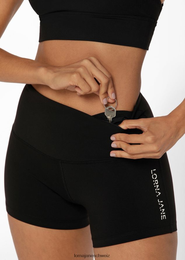 Bekleidung 202X468 Frauen Schwarz Lorna Jane Lotus No Chafe 3,5