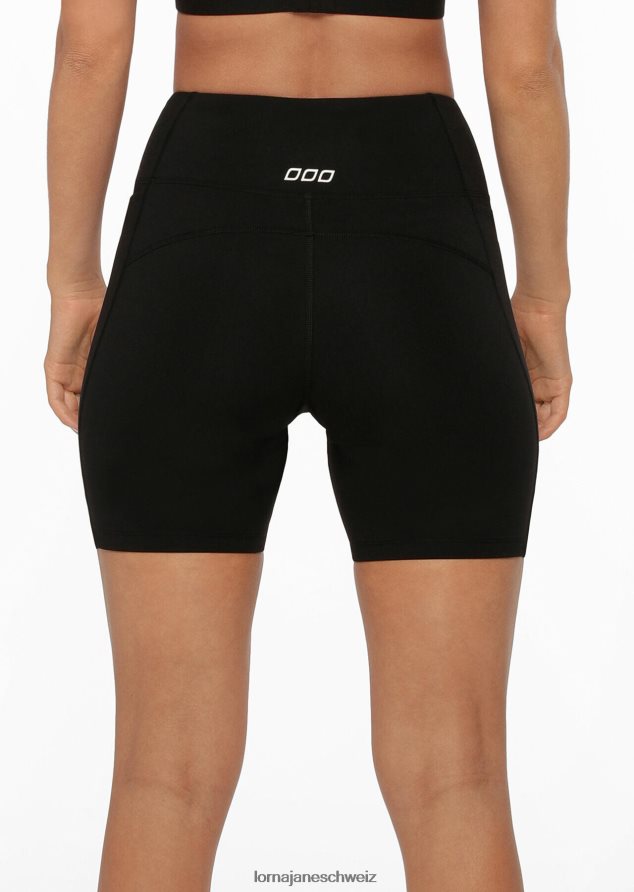 Bekleidung 202X469 Frauen Schwarz Lorna Jane Amy Tech Bike Short mit Handytasche