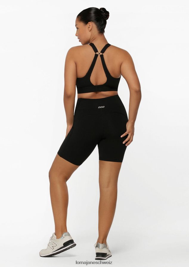 Bekleidung 202X469 Frauen Schwarz Lorna Jane Amy Tech Bike Short mit Handytasche