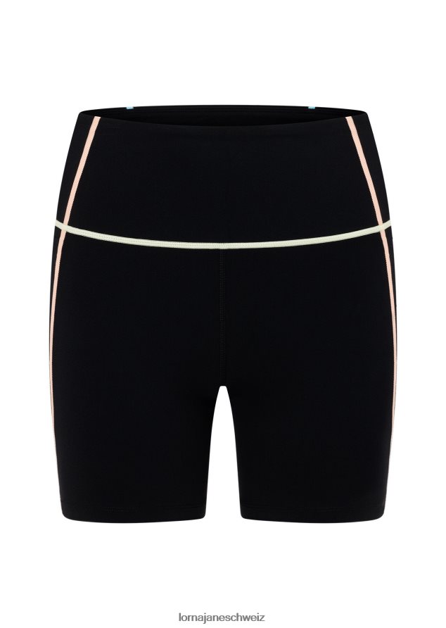 Bekleidung 202X52 Frauen Schwarz Lorna Jane Pastellfarbene, recycelte Fahrradshorts ohne Scheuern