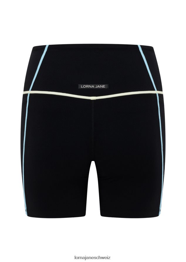 Bekleidung 202X52 Frauen Schwarz Lorna Jane Pastellfarbene, recycelte Fahrradshorts ohne Scheuern