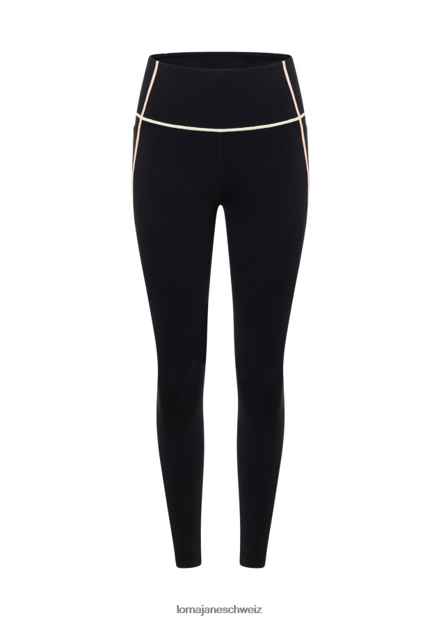 Bekleidung 202X57 Frauen Schwarz Lorna Jane Pastellfarbene, recycelte Knöchelbeißer-Leggings ohne Scheuern