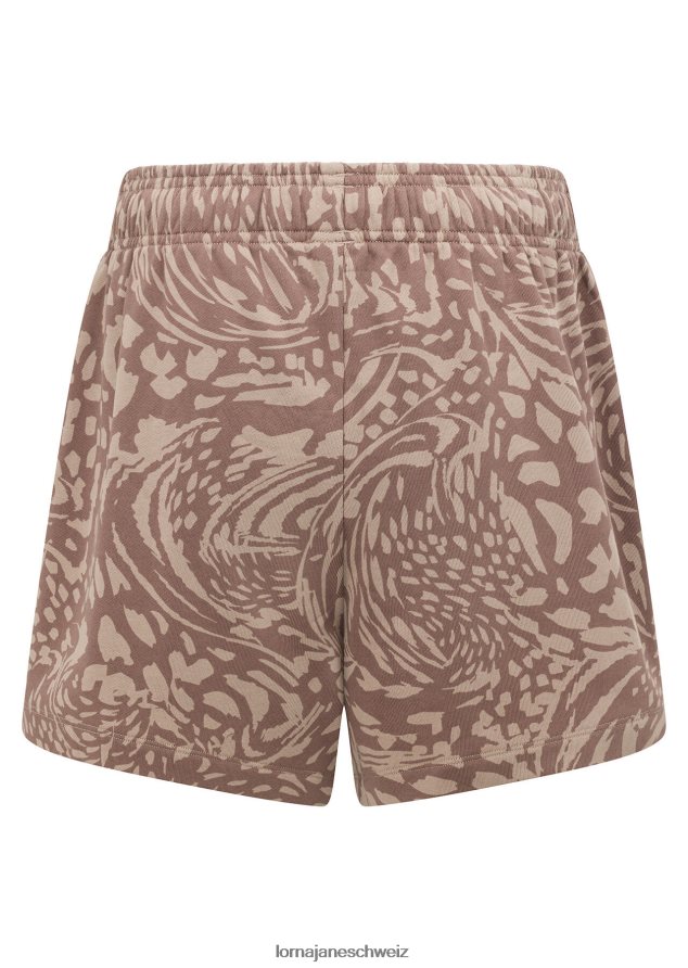 Bekleidung 202X92 Frauen Abstrakter Druck aus Sandstein Lorna Jane Abstrakte Sweat-Shorts