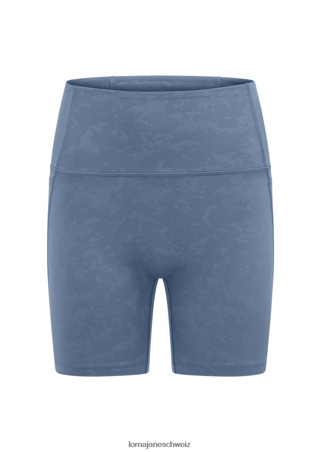 Bekleidung 202X97 Frauen neblig blau gewaschen Lorna Jane Hochklappbare No-Ride-Fahrradshorts