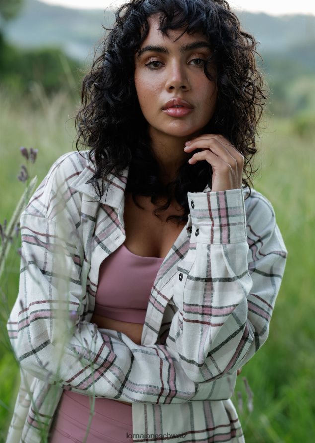 Bekleidung 202X24 Frauen Wanderer kariert Lorna Jane Flanellhemd überwerfen