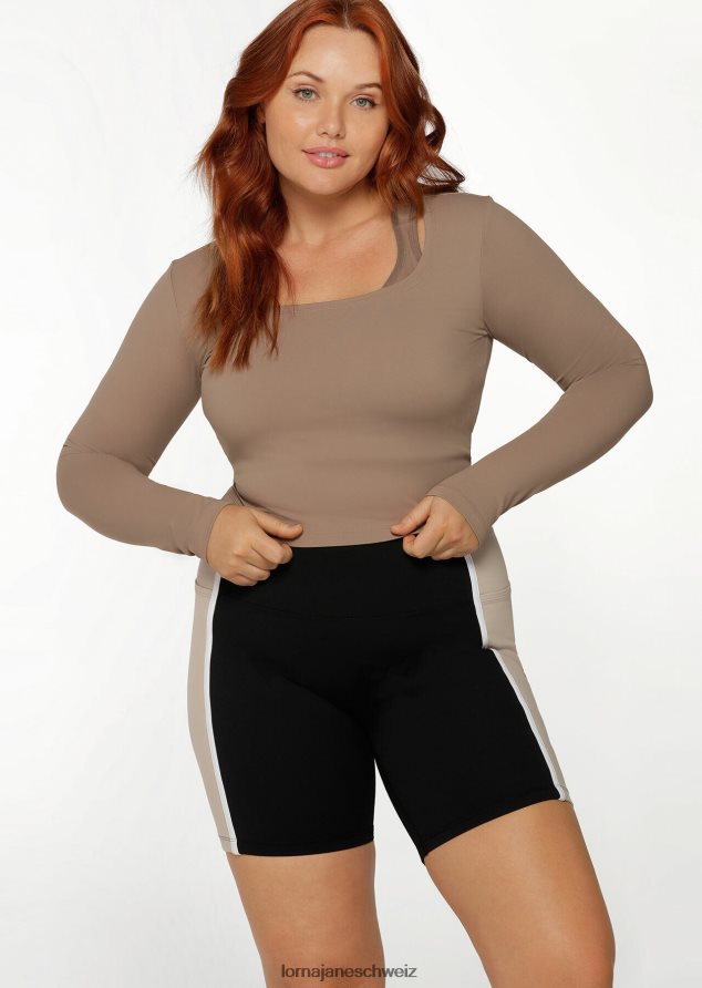 Bekleidung 202X256 Frauen Knochen Lorna Jane Aktives, kurzärmliges Oberteil mit kurzem Schnitt