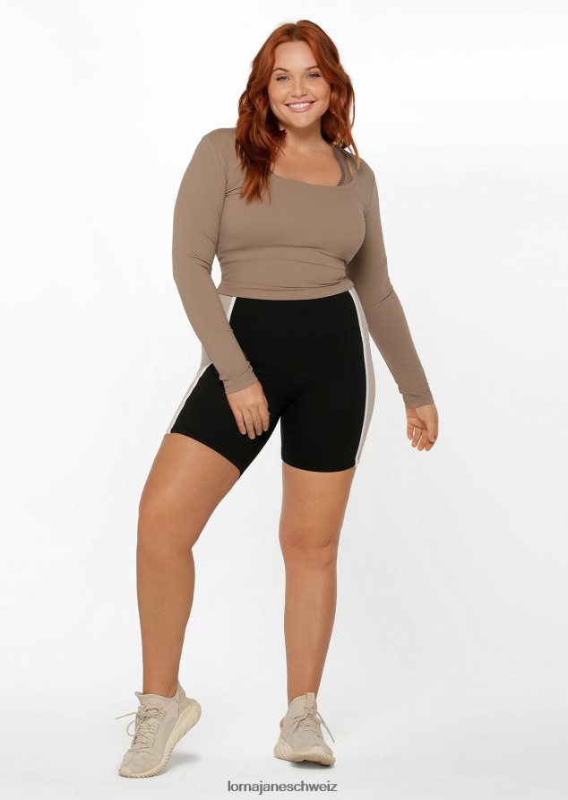 Bekleidung 202X256 Frauen Knochen Lorna Jane Aktives, kurzärmliges Oberteil mit kurzem Schnitt