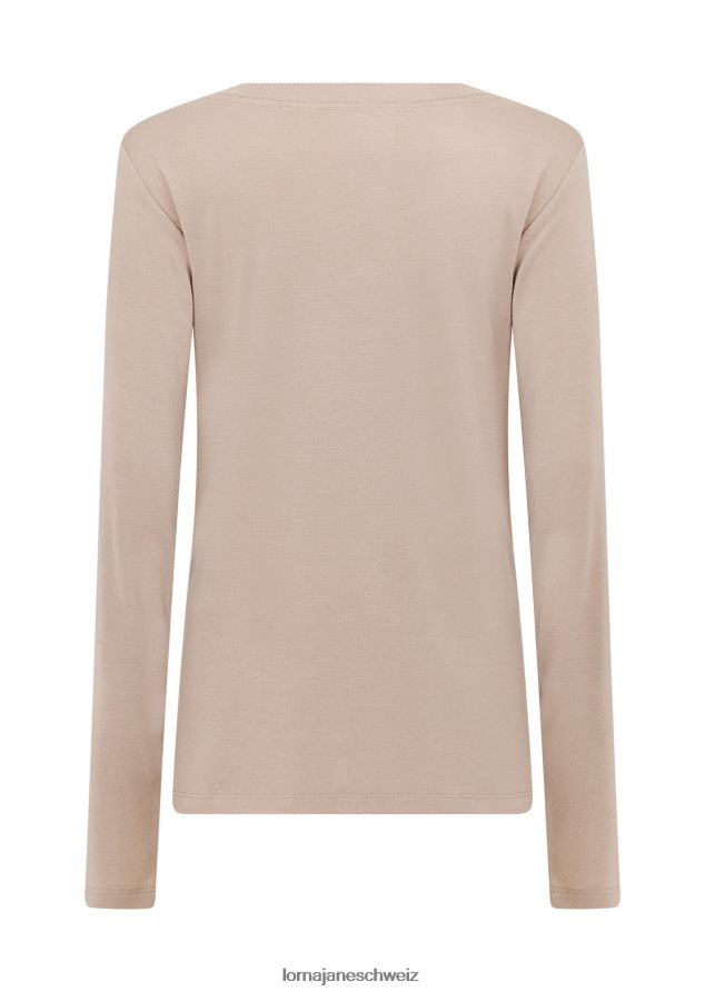 Bekleidung 202X28 Frauen cremefarben Lorna Jane Lotus-Langarm-Top