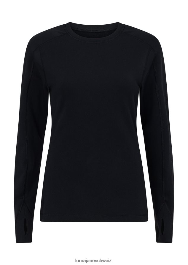 Bekleidung 202X291 Frauen Schwarz Lorna Jane Technisches Thermo-Langarmshirt