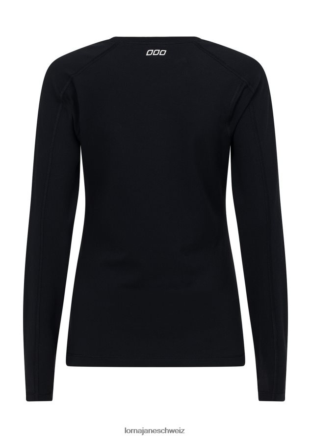 Bekleidung 202X291 Frauen Schwarz Lorna Jane Technisches Thermo-Langarmshirt