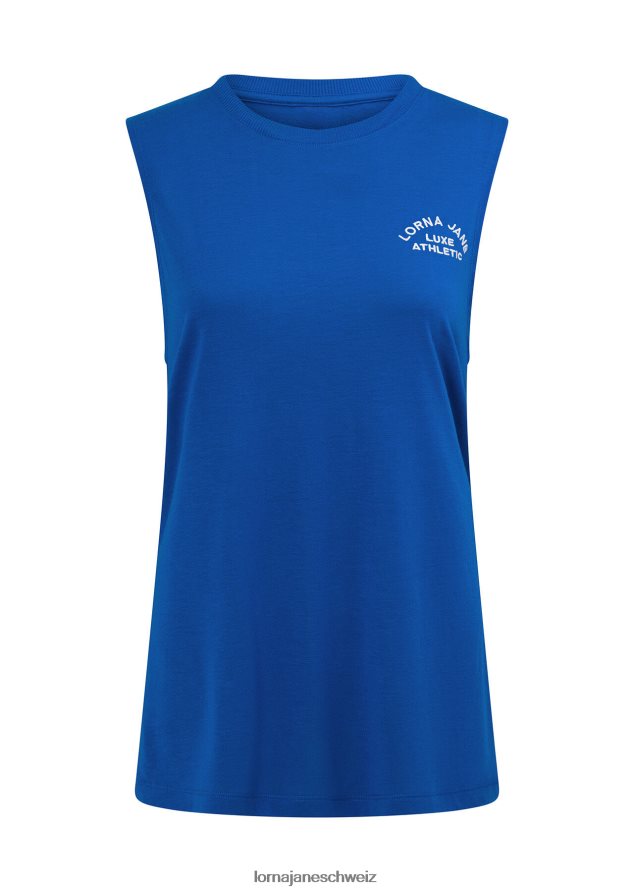 Bekleidung 202X145 Frauen Kobaltblau Lorna Jane Lotus-Muskel-Tank