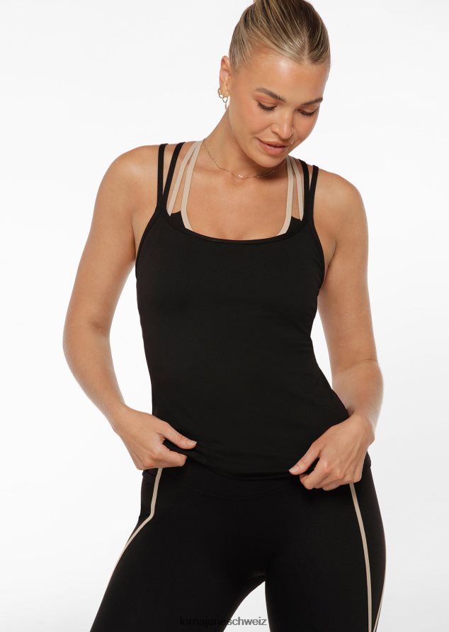 Bekleidung 202X148 Frauen Schwarz Lorna Jane im Aktivtank festgeschnallt