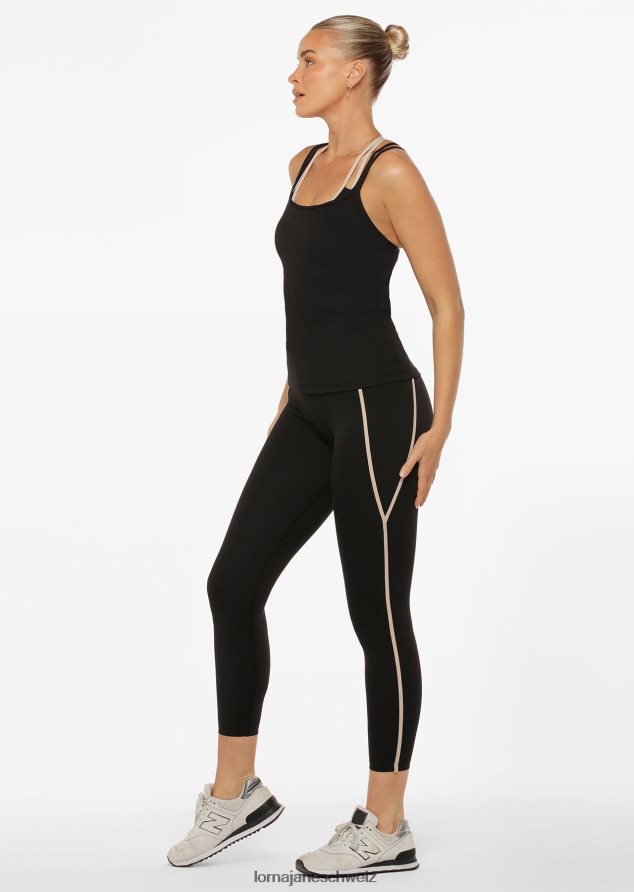 Bekleidung 202X148 Frauen Schwarz Lorna Jane im Aktivtank festgeschnallt