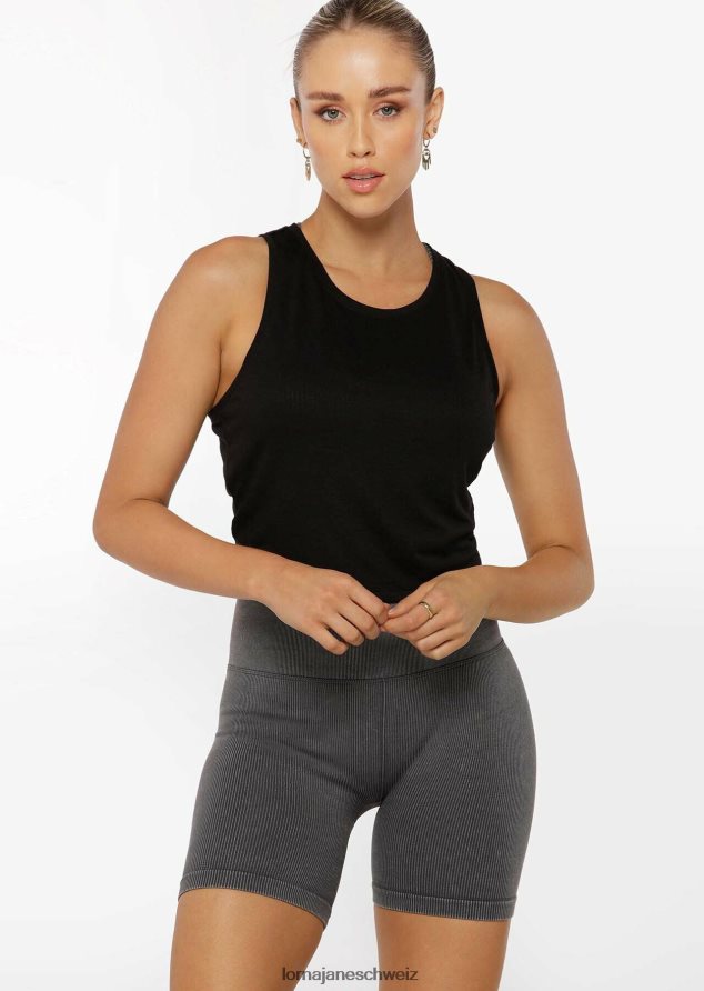 Bekleidung 202X177 Frauen Schwarz Lorna Jane Schlüssellochtank aktivieren