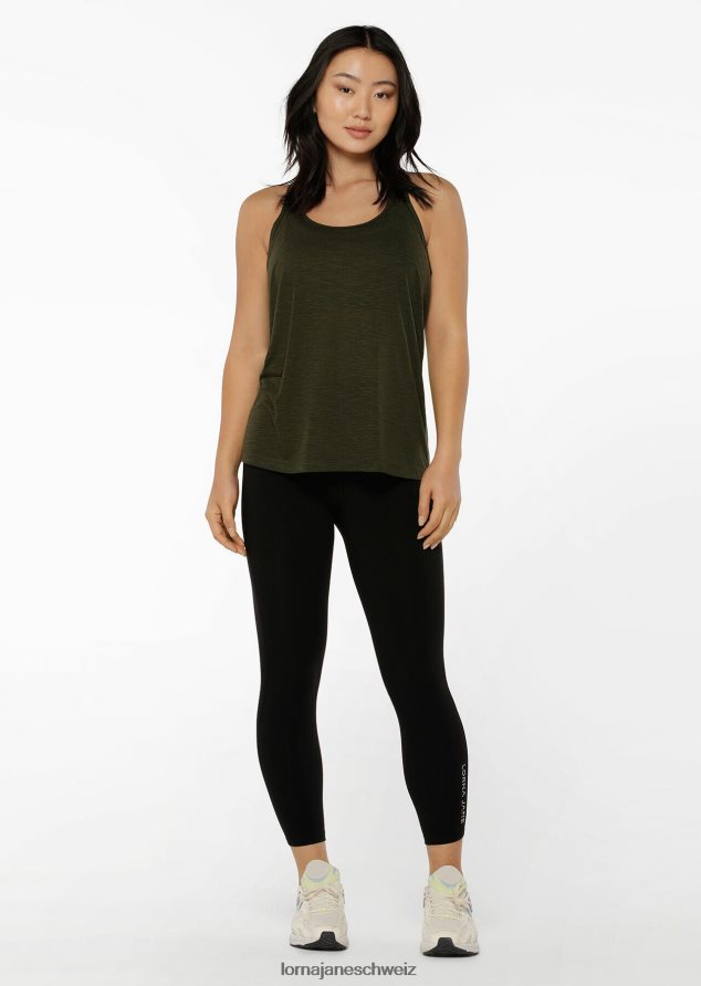 Bekleidung 202X198 Frauen Luxusgrün Lorna Jane Lässiges Fitness-Tanktop