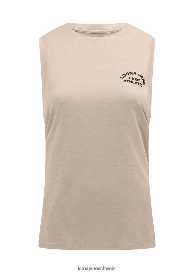 Bekleidung 202X225 Frauen cremefarben Lorna Jane Lotus-Muskel-Tank