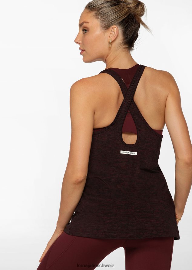 Bekleidung 202X23 Frauen kastanienbrauner Mergel Lorna Jane Trek Invisible Active Tank