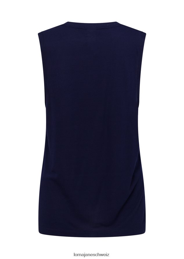 Bekleidung 202X354 Frauen Französische Marine Lorna Jane Lotus-Muskel-Tank