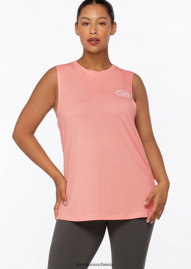 Bekleidung 202X437 Frauen Pfirsich Lorna Jane Lotus-Muskel-Tank