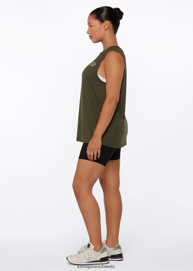 Bekleidung 202X438 Frauen Luxusgrün Lorna Jane Lotus-Muskel-Tank