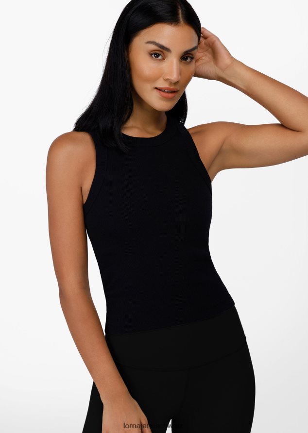 Bekleidung 202X452 Frauen Schwarz Lorna Jane klassisches geripptes Tanktop