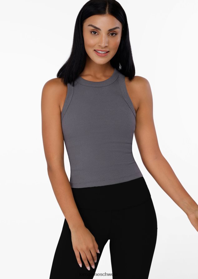 Bekleidung 202X453 Frauen mittelgrau Lorna Jane klassisches geripptes Tanktop