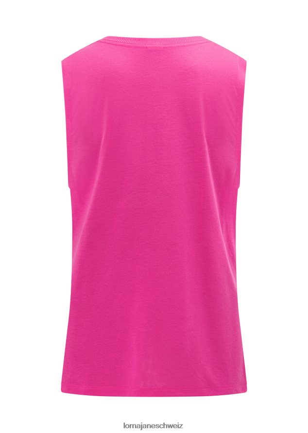 Bekleidung 202X49 Frauen leuchtend rosa Lorna Jane Lotus-Muskel-Tank