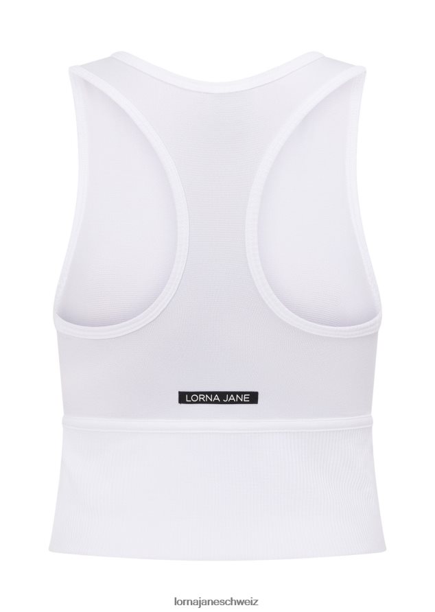 Bekleidung 202X75 Frauen Weiß Lorna Jane Nahtloses, konturgeschnittenes Tanktop