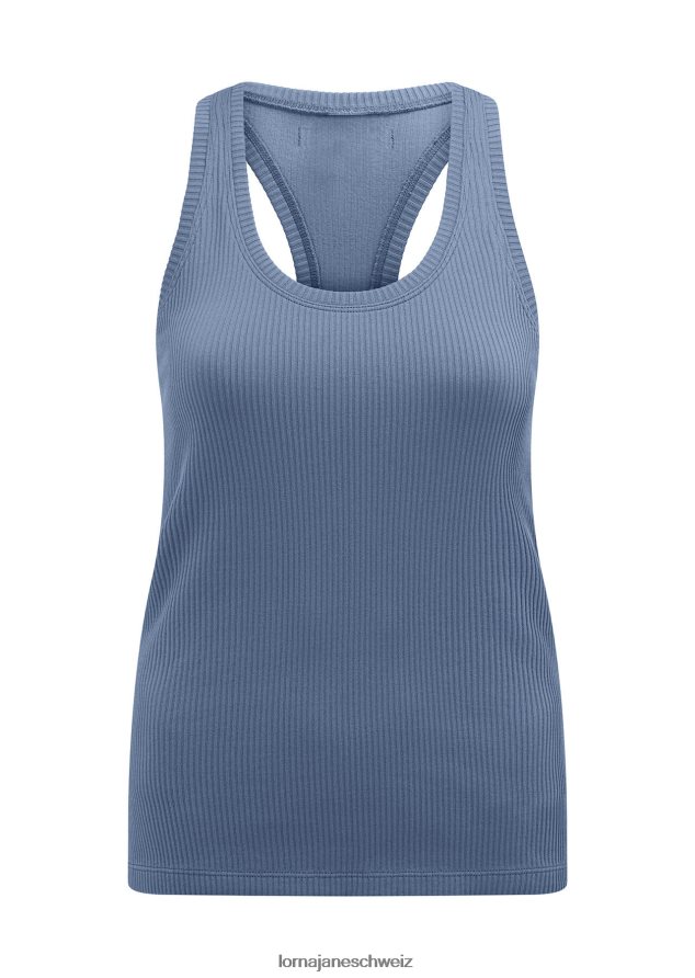 Bekleidung 202X98 Frauen trübes Blau Lorna Jane Stromlinienförmiger, nahtloser Aktivtank