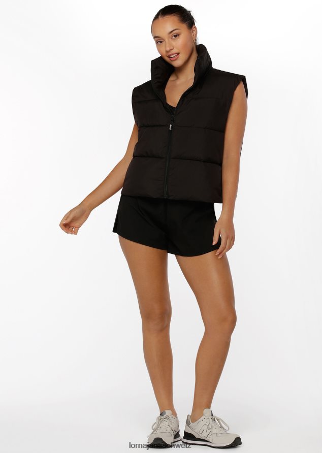 Bekleidung 202X388 Frauen Schwarz Lorna Jane schwerelose Pufferweste