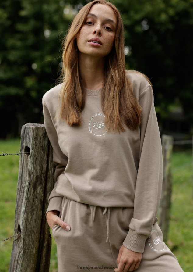 Bekleidung 202X1 Frauen dunkles gebrochenes Weiß Lorna Jane Schweiß zurücksetzen