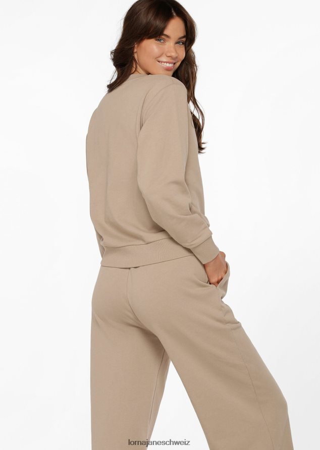 Bekleidung 202X1 Frauen dunkles gebrochenes Weiß Lorna Jane Schweiß zurücksetzen