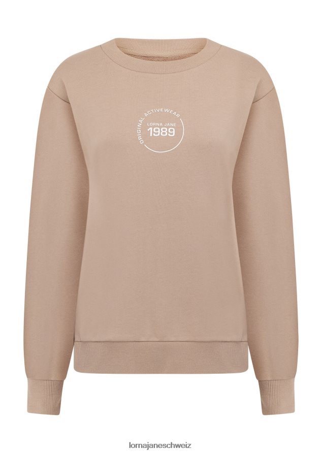 Bekleidung 202X1 Frauen dunkles gebrochenes Weiß Lorna Jane Schweiß zurücksetzen