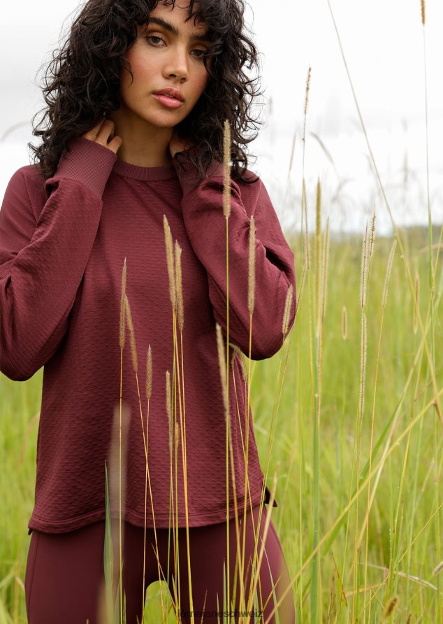 Bekleidung 202X36 Frauen kastanienbraun Lorna Jane Schweiß aufwärmen