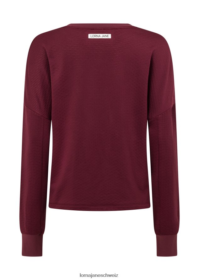 Bekleidung 202X36 Frauen kastanienbraun Lorna Jane Schweiß aufwärmen