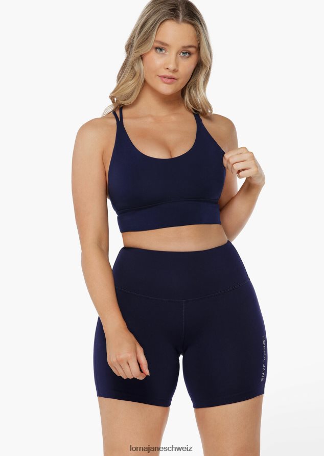 Bekleidung 202X109 Frauen Französische Marine Lorna Jane Lotus Longline-Sport-BH