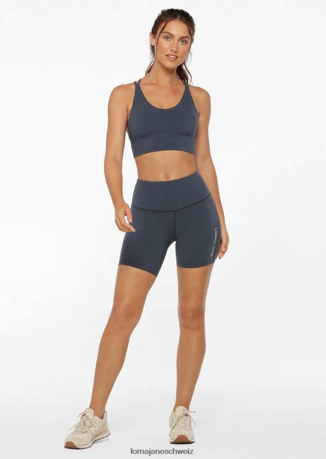 Bekleidung 202X133 Frauen Nachtblau Lorna Jane Lotus Longline-Sport-BH