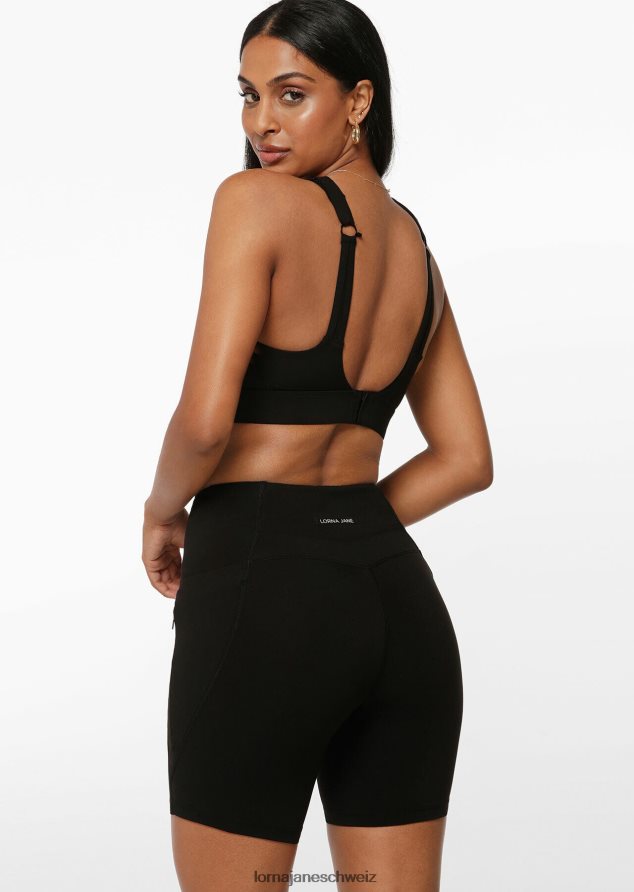 Bekleidung 202X139 Frauen Schwarz Lorna Jane Game Time recycelter Sport-BH