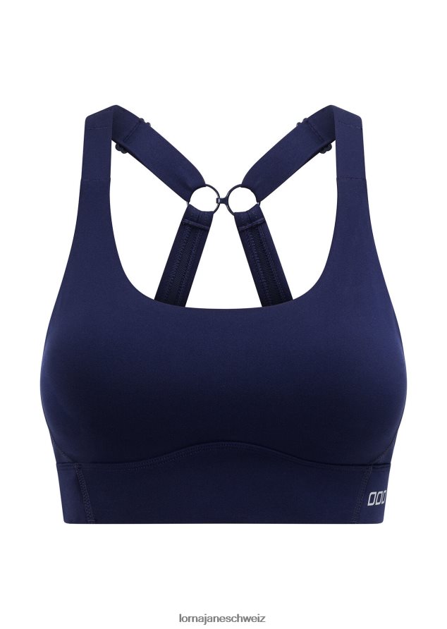 Bekleidung 202X140 Frauen Französische Marine Lorna Jane Game Time recycelter Sport-BH