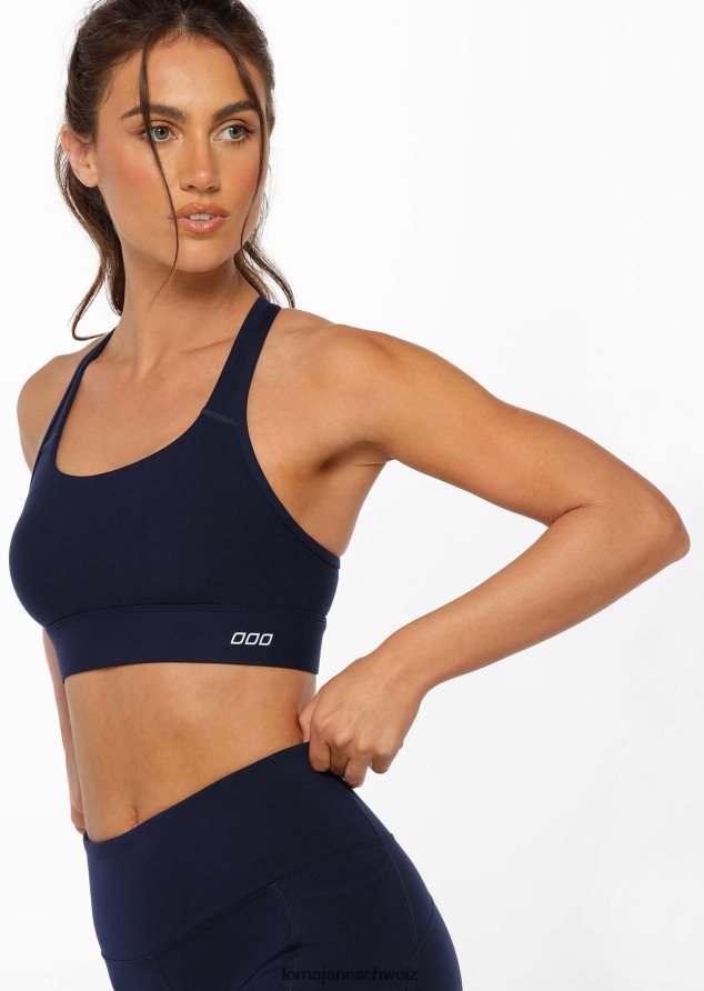 Bekleidung 202X143 Frauen Französische Marine Lorna Jane Kompressions- und Kompakt-Sport-BH