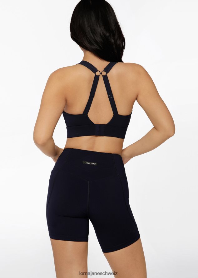 Bekleidung 202X160 Frauen Französische Marine Lorna Jane Sport-BH mit vollständiger Unterstützung