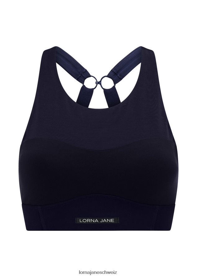 Bekleidung 202X160 Frauen Französische Marine Lorna Jane Sport-BH mit vollständiger Unterstützung